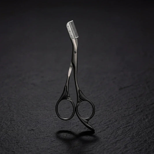 SifShaper stainless steel precision eyebrow trimmer with integrated comb guard