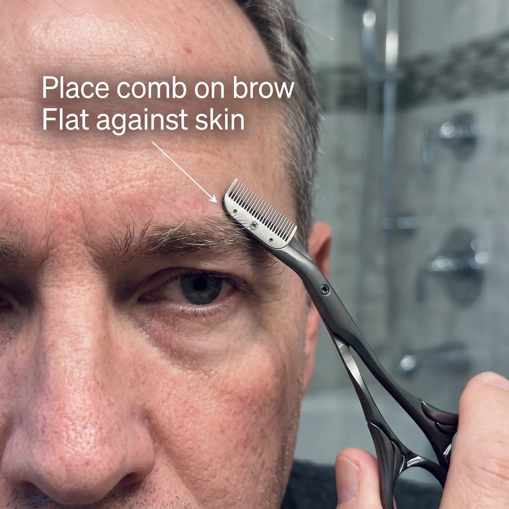 Set the comb flat against the skin first. This is your anchor. Everything follows from here.